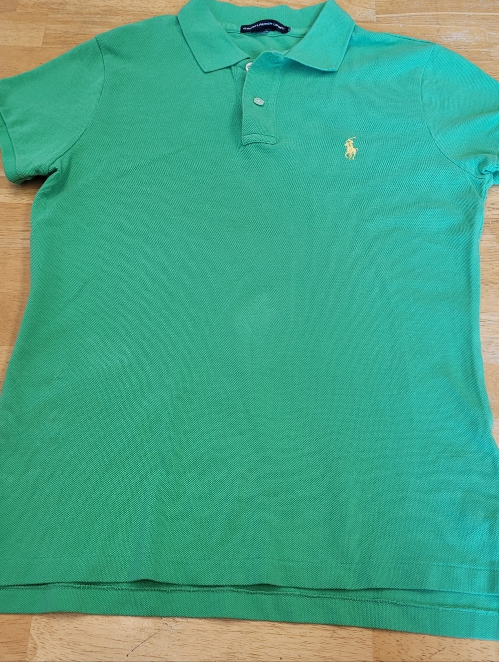 Ralph Lauren Sport Green Yellow Polo Women's Small